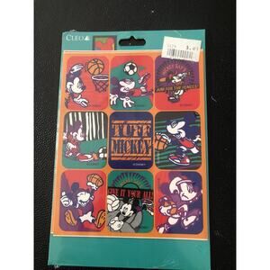 Cleo Mickey Mouse Stickers Tuff Mickey Sports Vintage Disney Collectible New